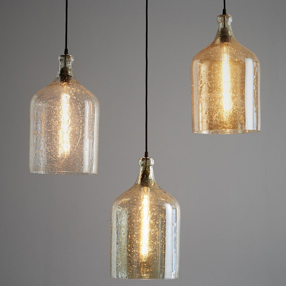 Buy Pendant Lights Australia Lustre Flagon Pendant Light Glass Clear - ZAF10316