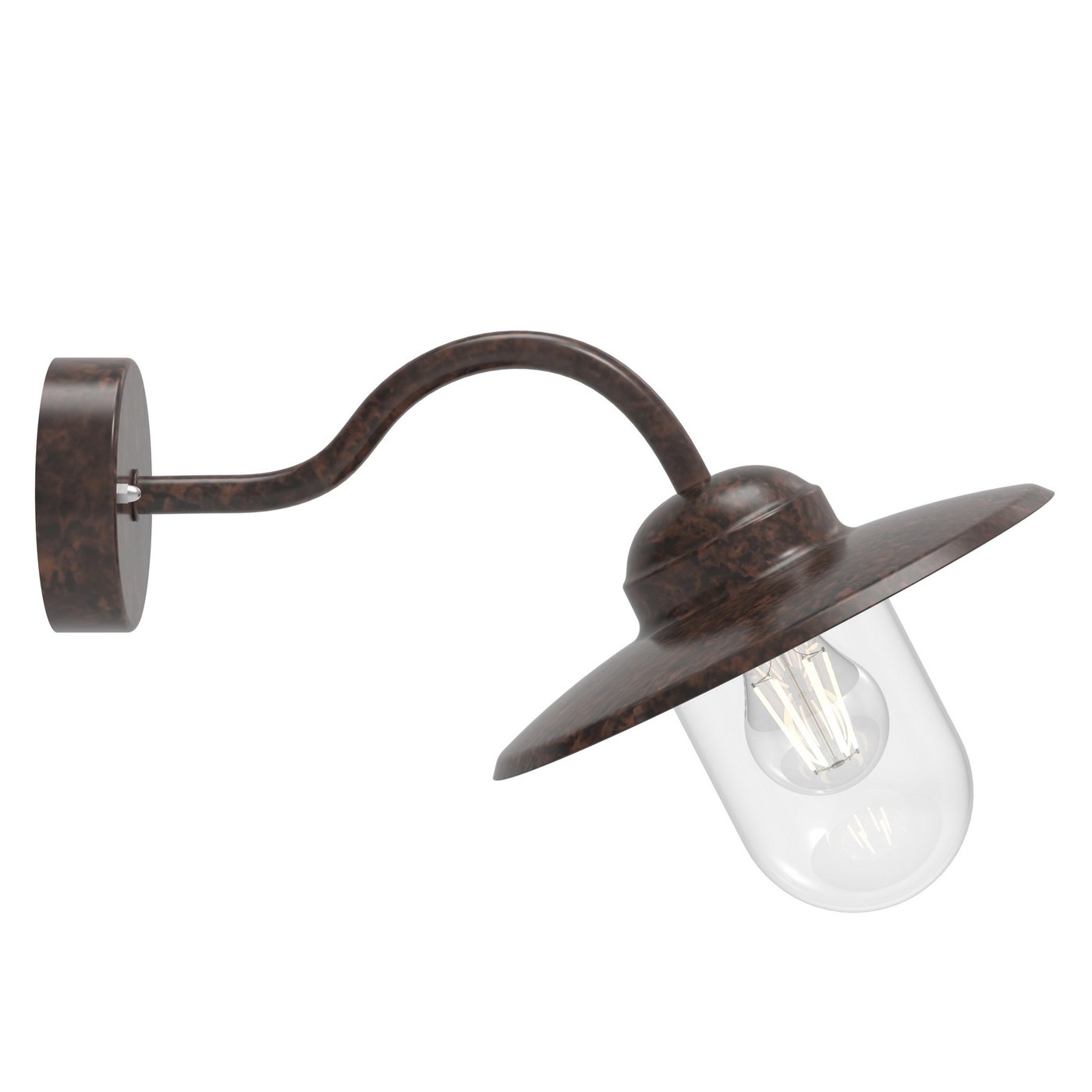 Luxembourg 1 Light Wall Light Rusty - 22671009