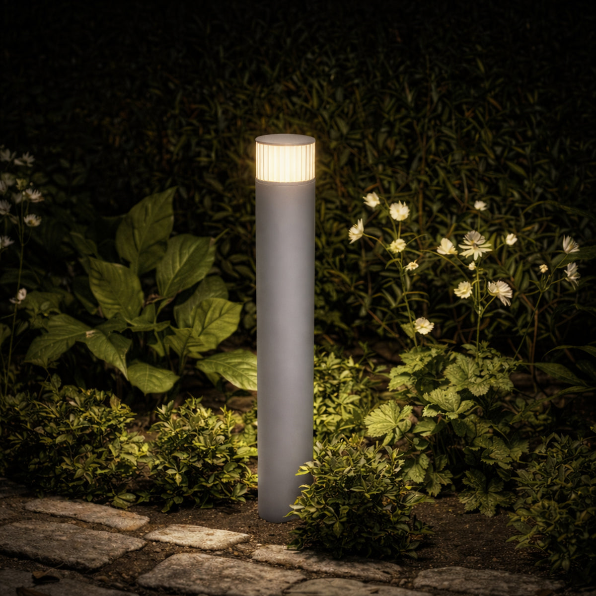 Malabo LED Bollard Light 24V/240V 12W 3000K Grey - MALABO EX.P-GY