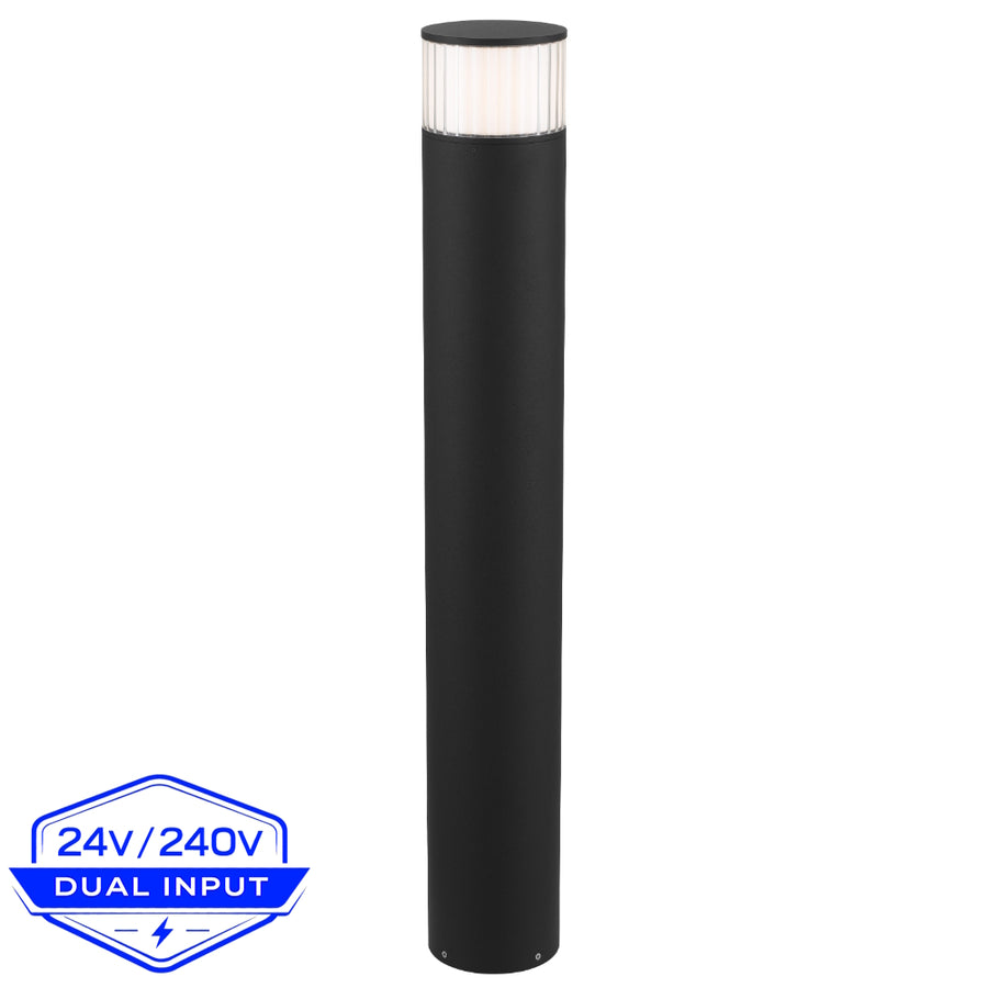 Malabo LED Bollard Light 24V/240V 12W 3000K Black - MALABO EX.P-BK