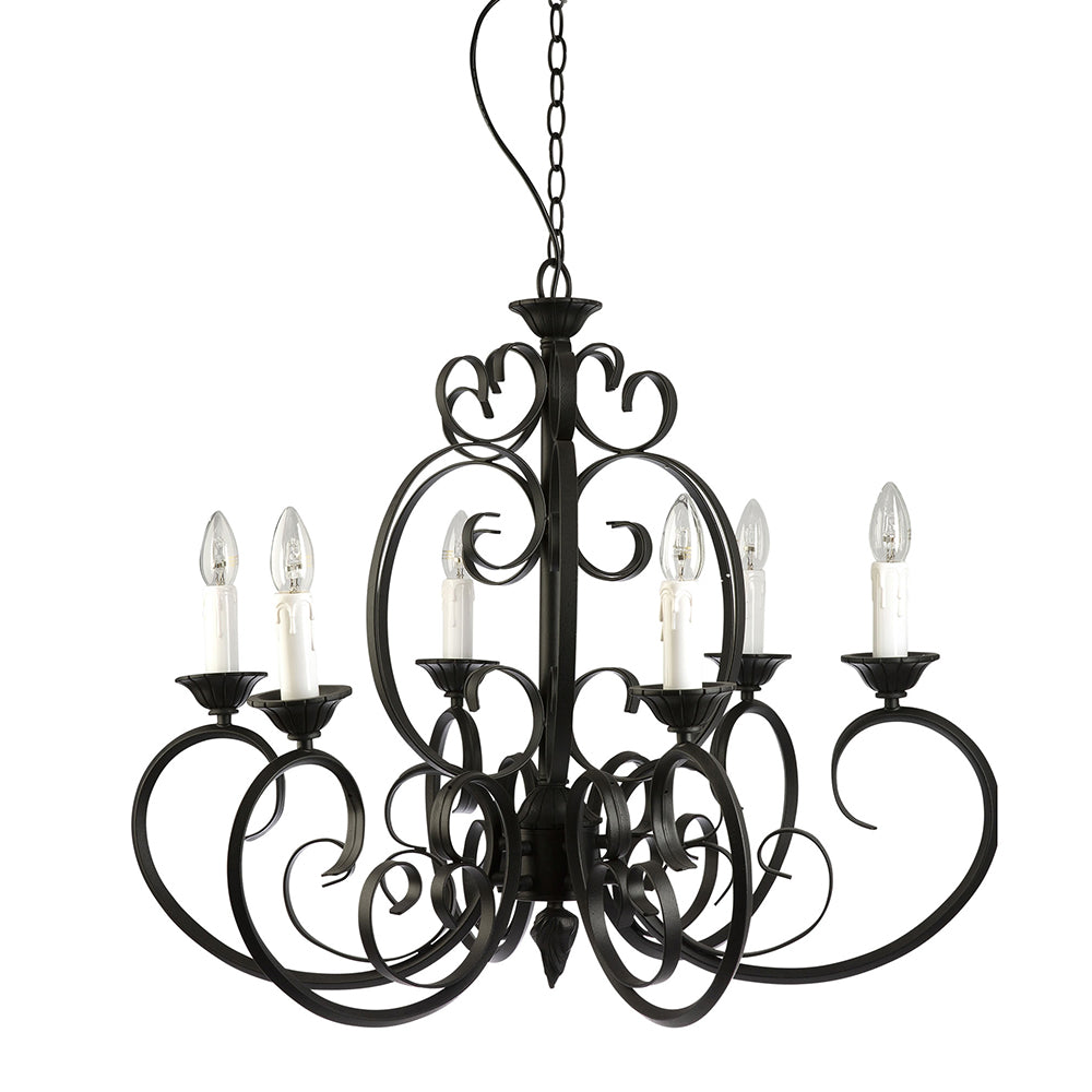 Buy Pendant Lights Australia Fiorentino Lighting - MD4005 6 Light Pendant Black