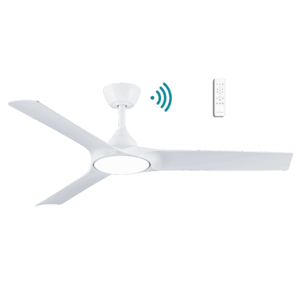 Alpine DC Ceiling Fan With LED Light 52" 3 Blade Matt White With WIFI Remote - MDCA1333W