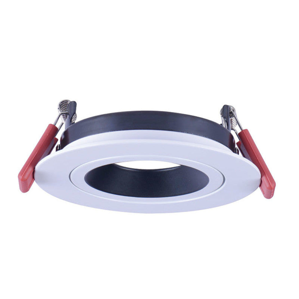 Buy Downlight Frames Australia Downlight Frame Gymbal With Twist on Lamp System White, Black - MDL-603-WHBK