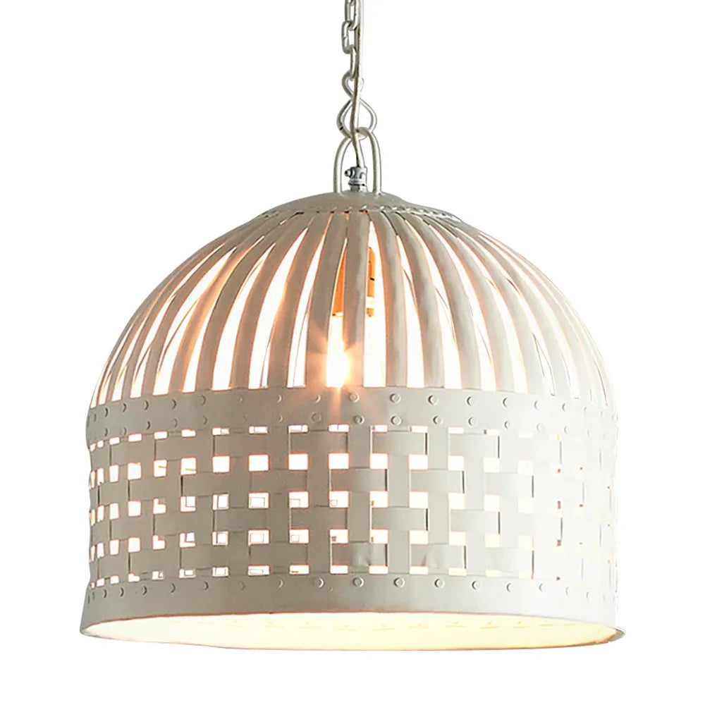 Esch 1 Light Medium Pendant White - ZAF10336WH