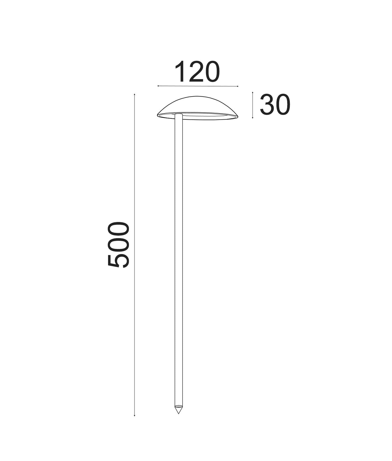 Mestolo Spike Light 5W 3000K Matte Black - MESTOLO2