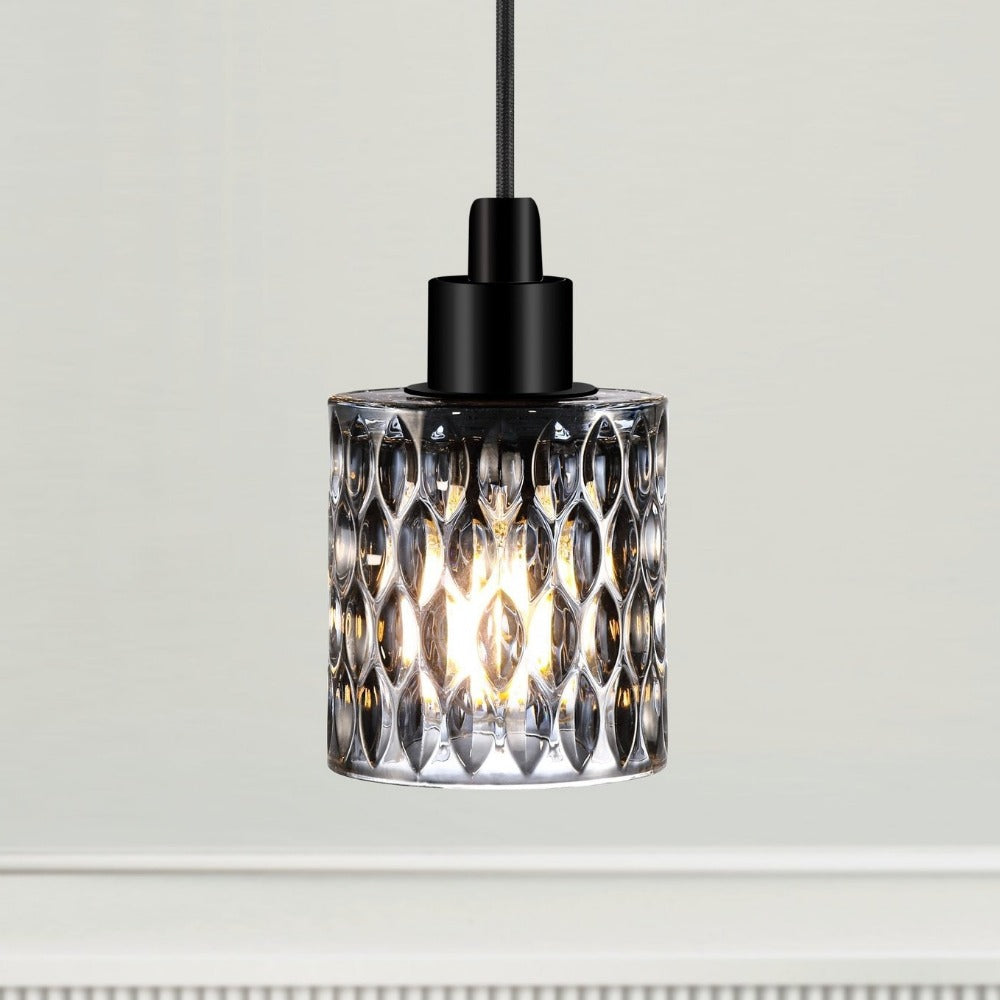 Hollywood Pendant Light Smoked Glass - 46483047