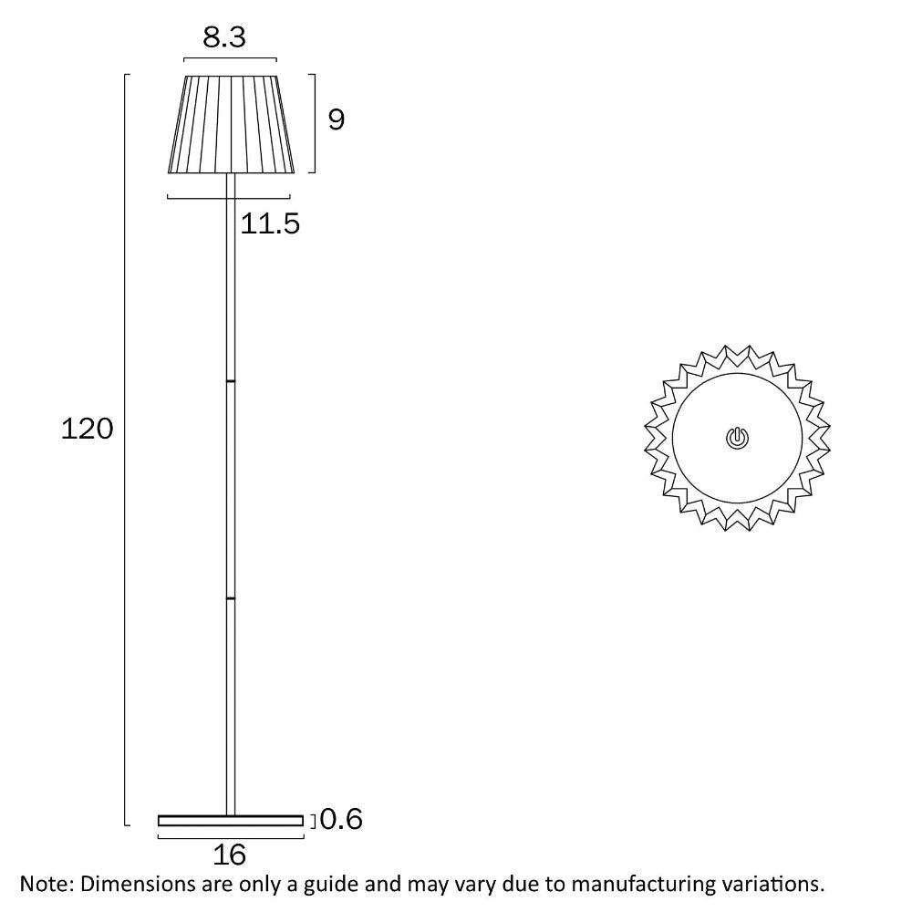 MINDY Rechargeable Floor Lamp White 3CCT - MINDY FL-WH