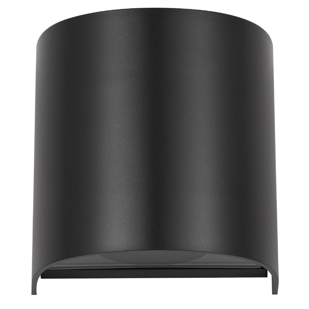 Miro Aluminium Single Exterior Wall Light Black - MIRO EX1-BK