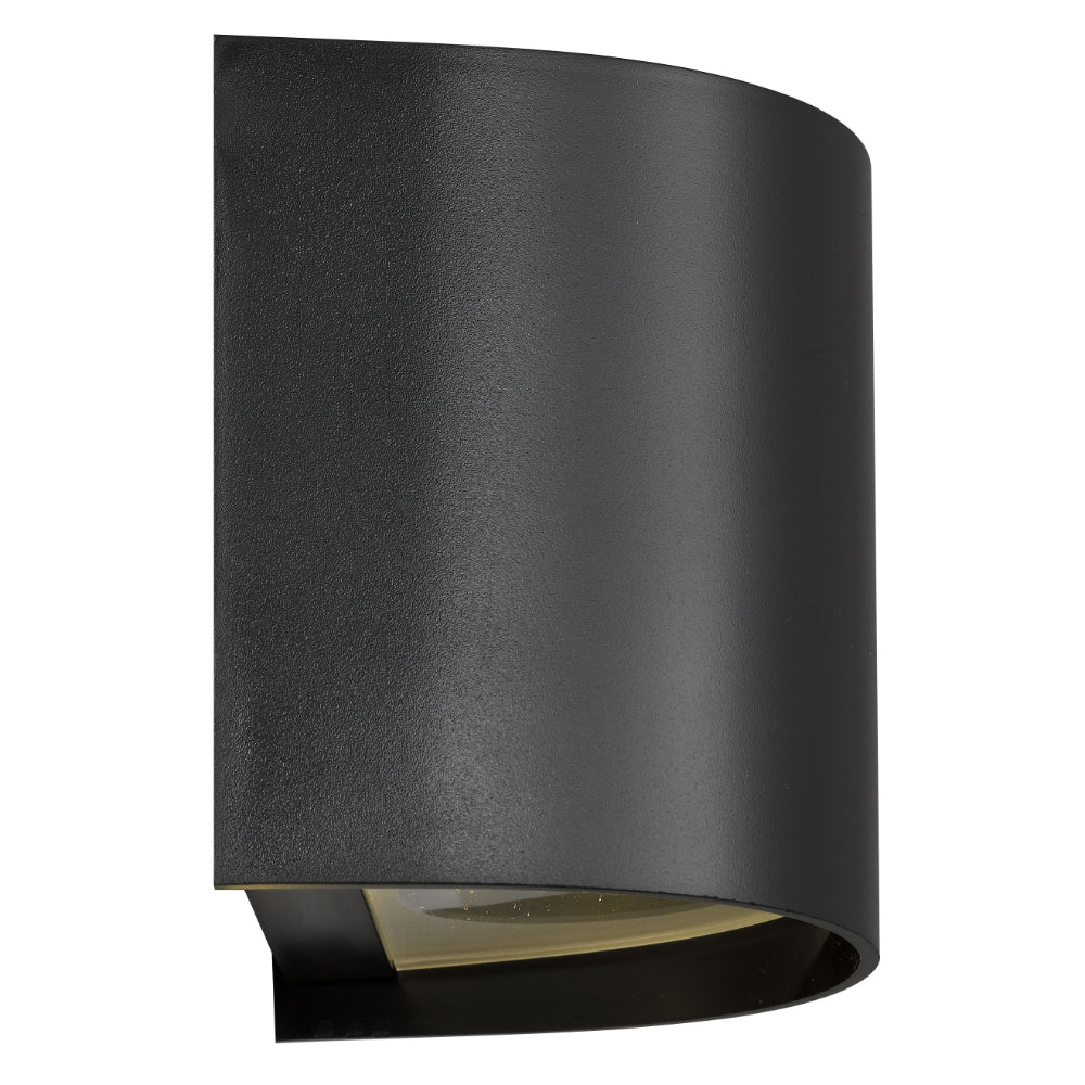 Miro Aluminium Single Exterior Wall Light Black - MIRO EX1-BK