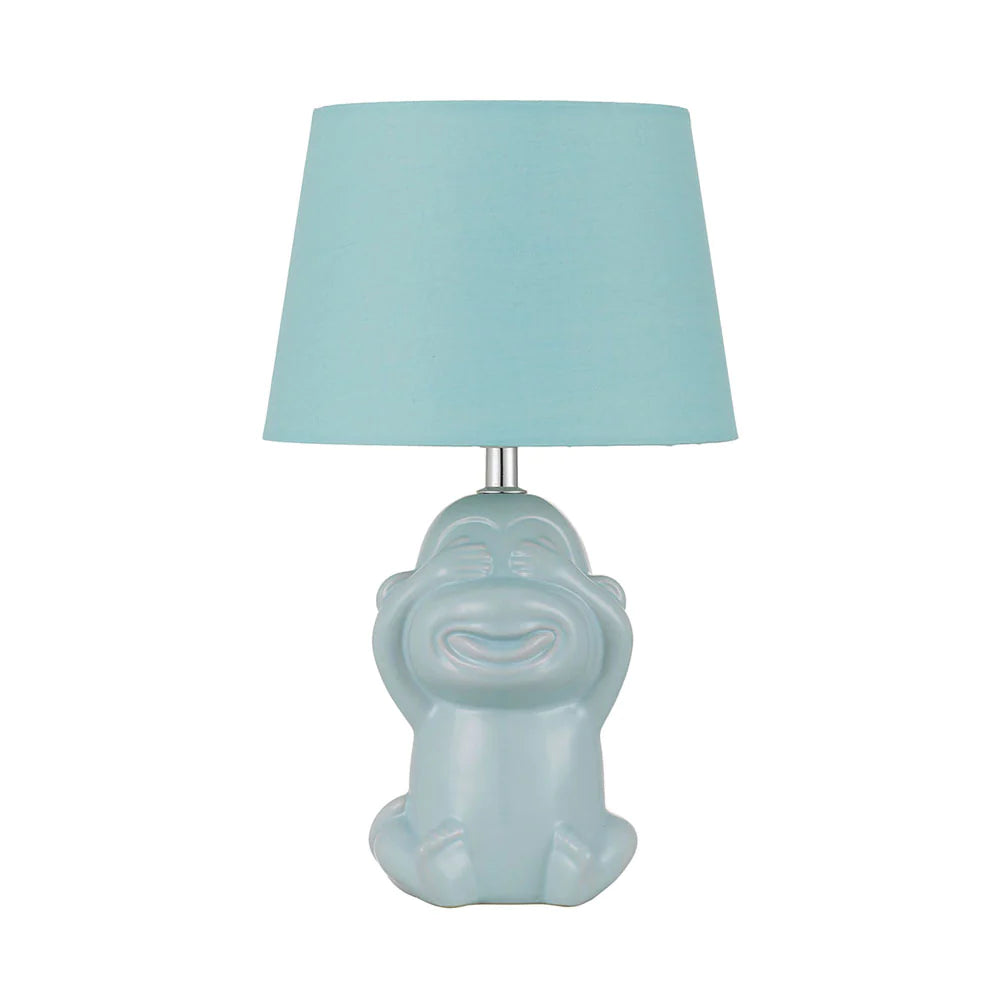 Buy Table Lamps Australia Misaru Table Lamp Blue Ceramic / Fabric - MISARU TL-BL