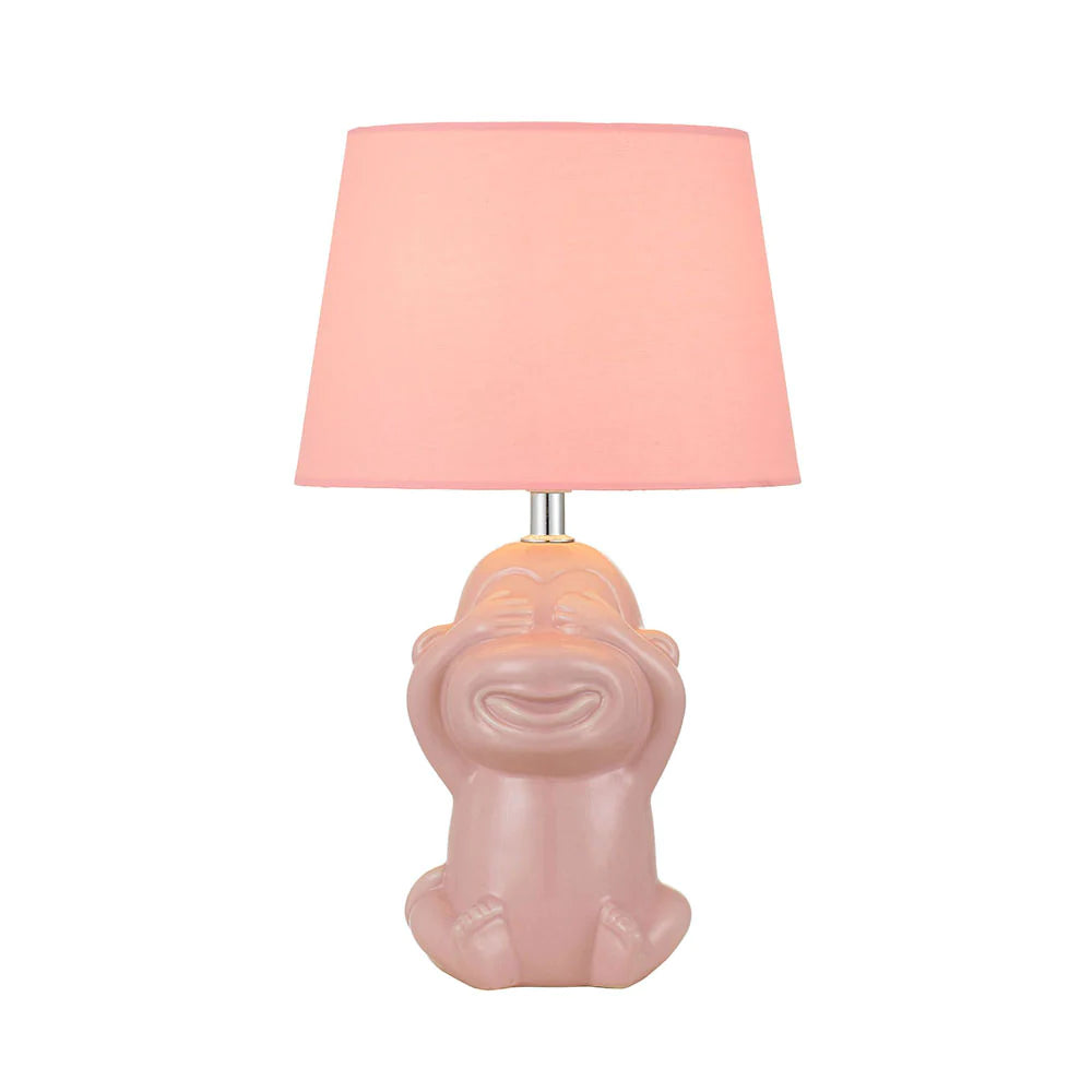 Buy Table Lamps Australia Misaru Table Lamp Pink Ceramic / Fabric - MISARU TL-PK