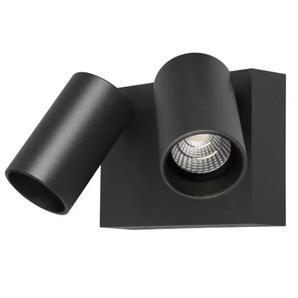 Capri LED 2 Light Spotlight 9W TRI Color Matt Black - MLXC3452M
