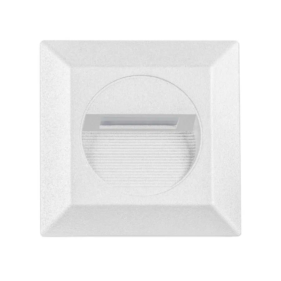 Quattro LED Step Light 3W Tri Colour White - MLXQ3453W