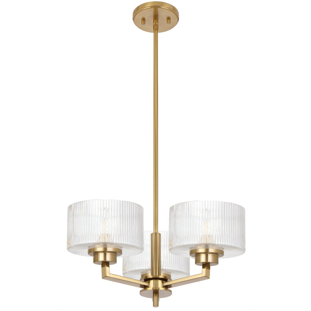 Moreno II 3 Light Pendant Antique Gold - MORENO2 PE3-AG