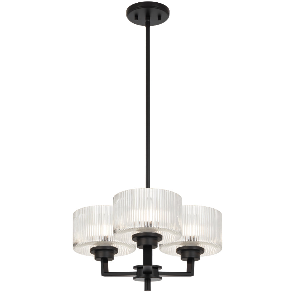 Moreno II 3 Light Pendant Black - MORENO2 PE3-BK