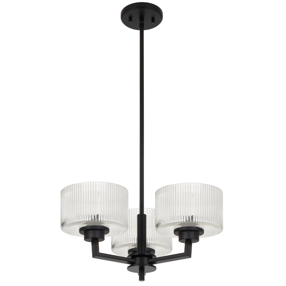 Moreno II 3 Light Pendant Black - MORENO2 PE3-BK
