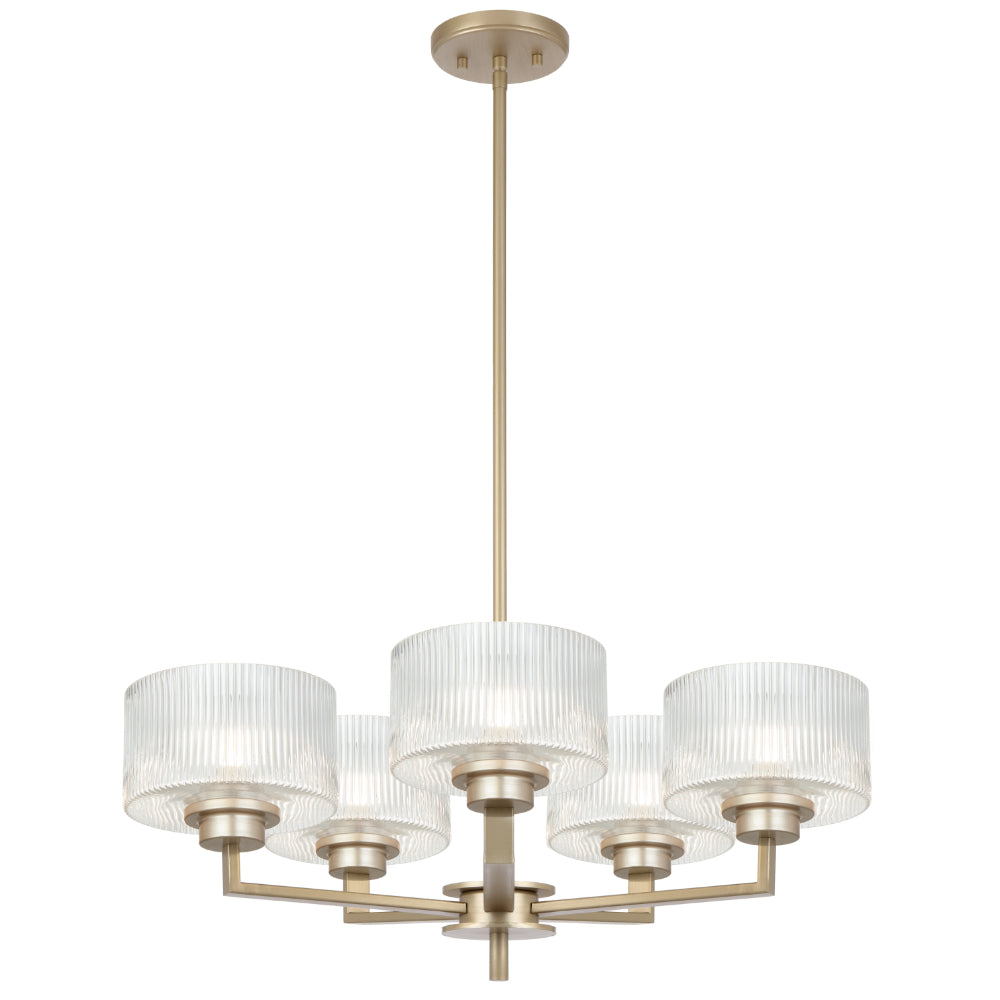 Moreno II 5 Light Pendant Antique Silver - MORENO2 PE5-AS