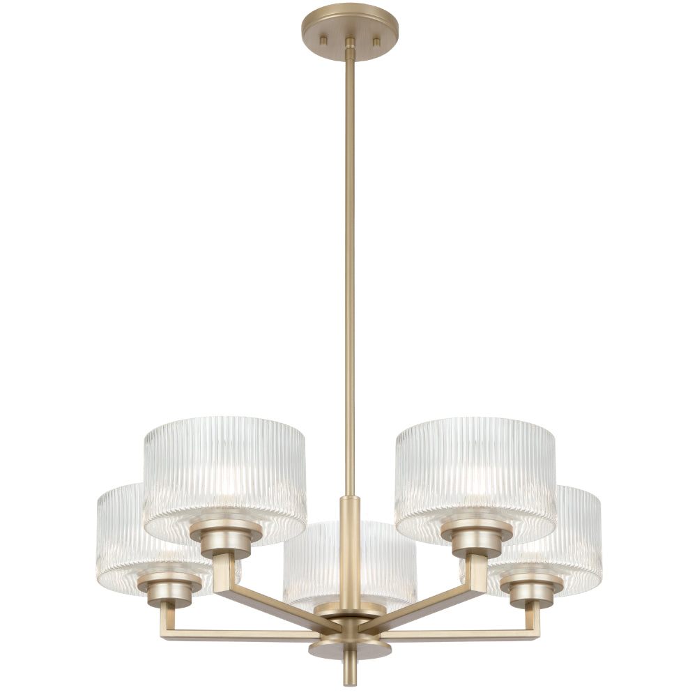 Moreno II 5 Light Pendant Antique Silver - MORENO2 PE5-AS