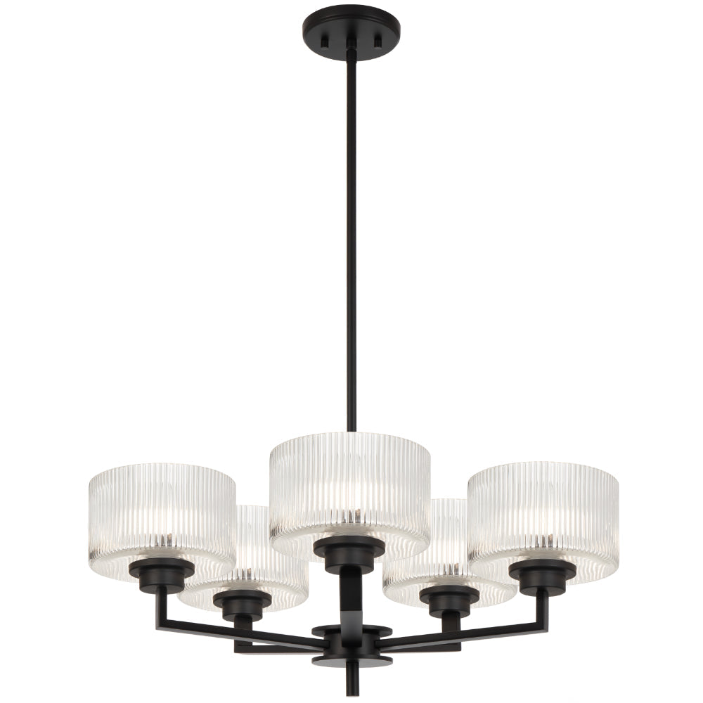 Moreno II 5 Light Pendant Black - MORENO2 PE5-BK