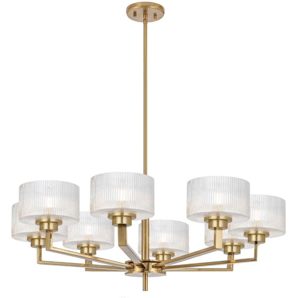 Moreno II 8 Light Pendant Antique Gold - MORENO2 PE8-AG
