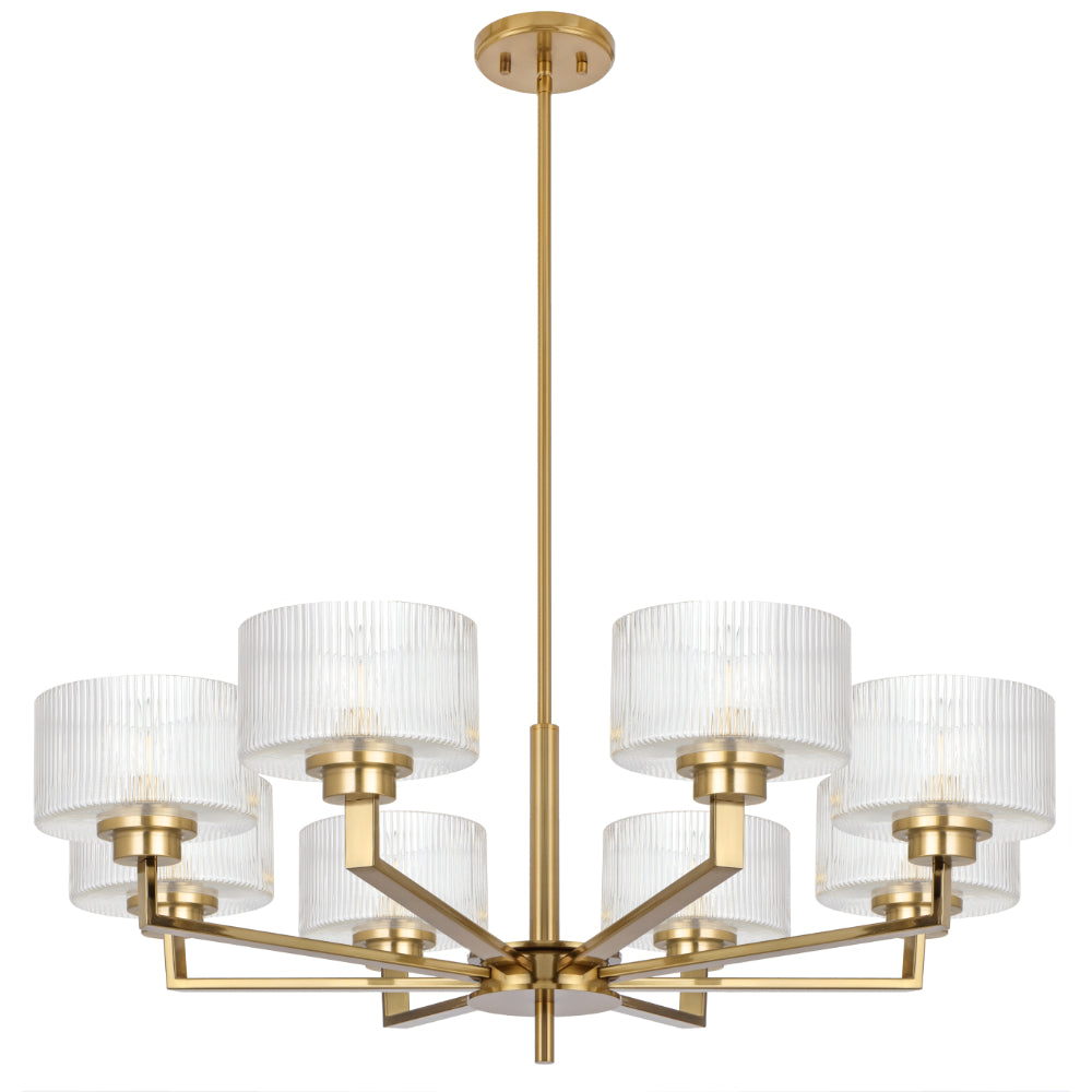 Moreno II 8 Light Pendant Antique Gold - MORENO2 PE8-AG