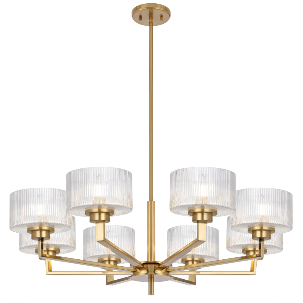 Moreno II 8 Light Pendant Antique Gold - MORENO2 PE8-AG