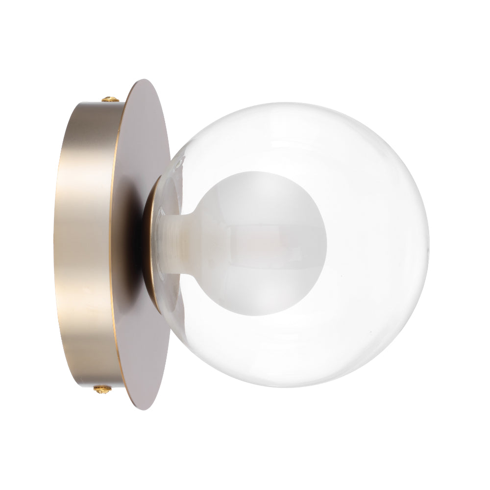 Mosari Wall Light Gold Matt & Clear Opal - MOSARI WB-GD