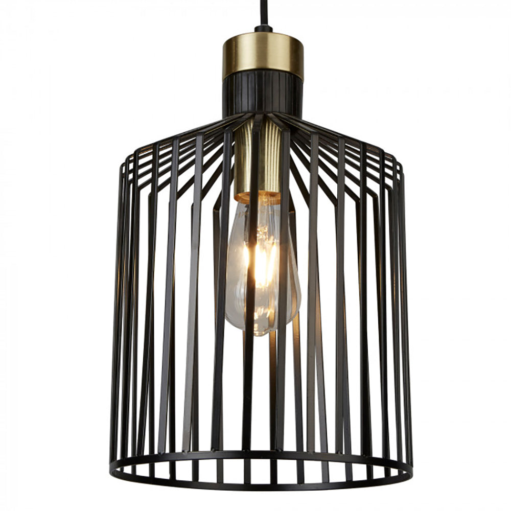 Buy Pendant Lights Australia Maven Pendant Light W220mm Black / Gold - MS9413-BLBS