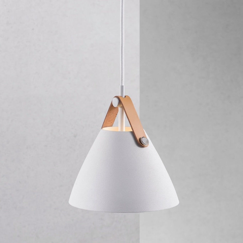 Buy Pendant Lights Australia Strap Pendant Light W165mm White Metal - 84303001