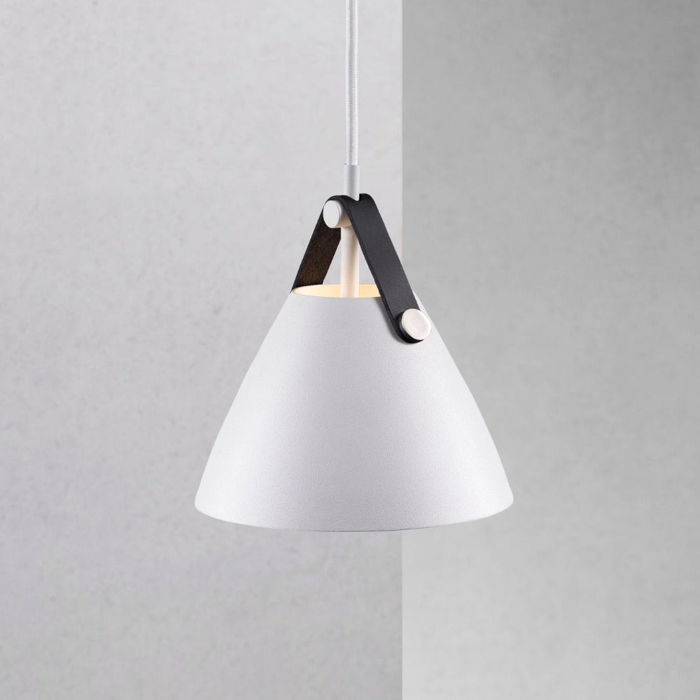 Buy Pendant Lights Australia Strap Pendant Light W165mm White Metal - 84303001