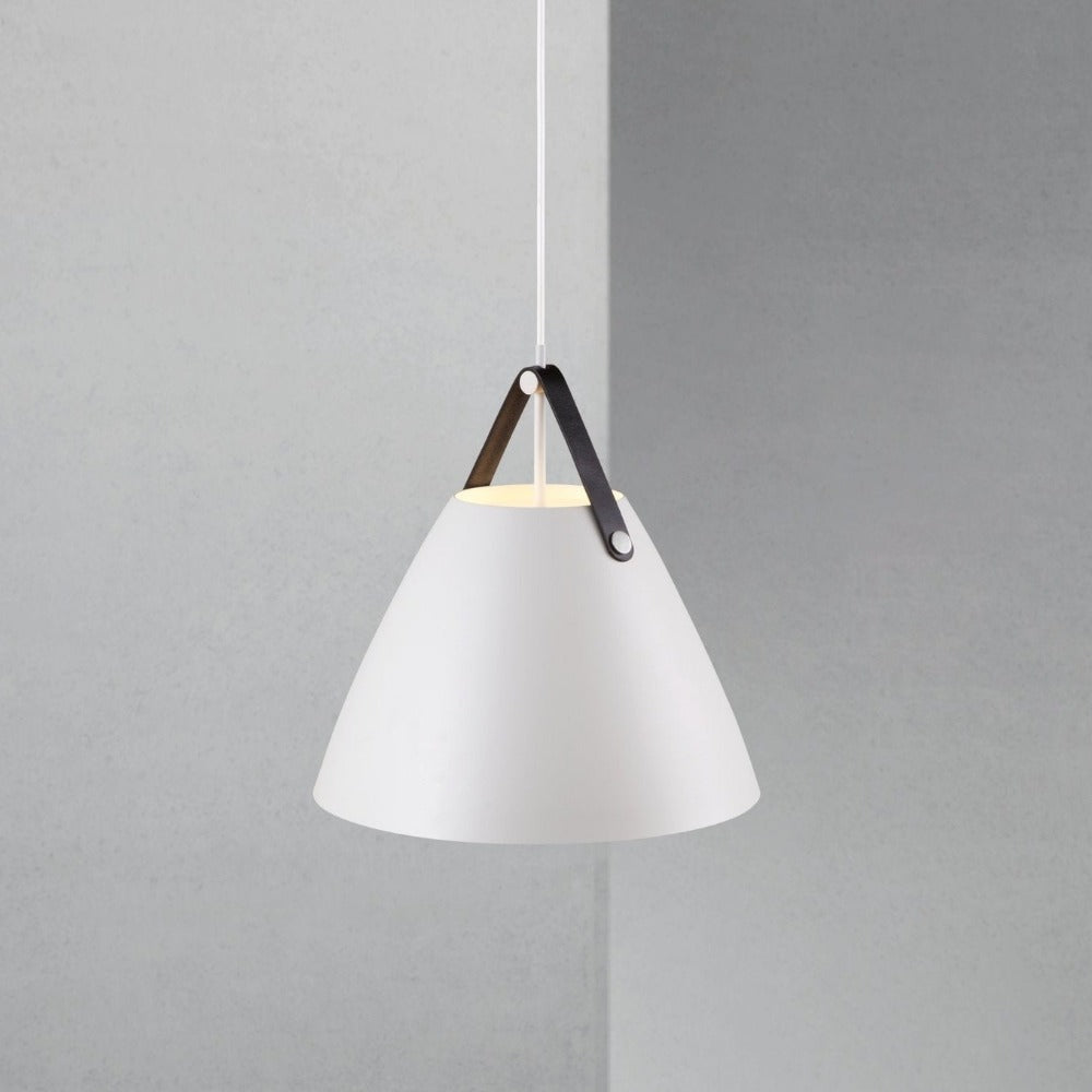 Buy Pendant Lights Australia Strap Pendant Light W360mm White Metal - 84343001