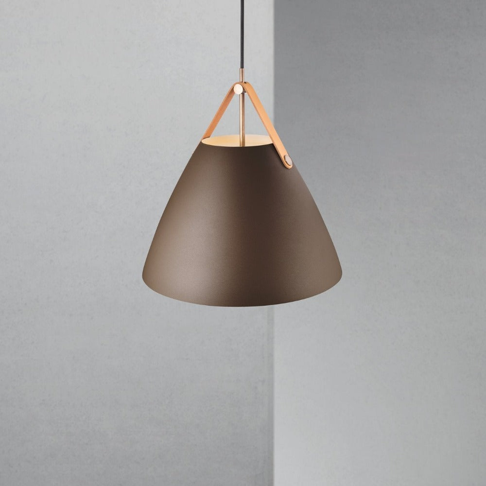 Buy Pendant Lights Australia Strap Pendant Light W360mm Beige Metal - 84343009