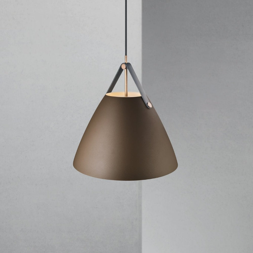 Buy Pendant Lights Australia Strap Pendant Light W360mm Beige Metal - 84343009