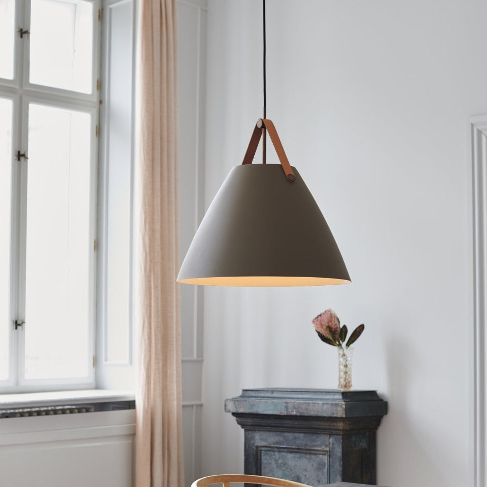 Buy Pendant Lights Australia Strap Pendant Light W480mm Beige Metal - 84353009