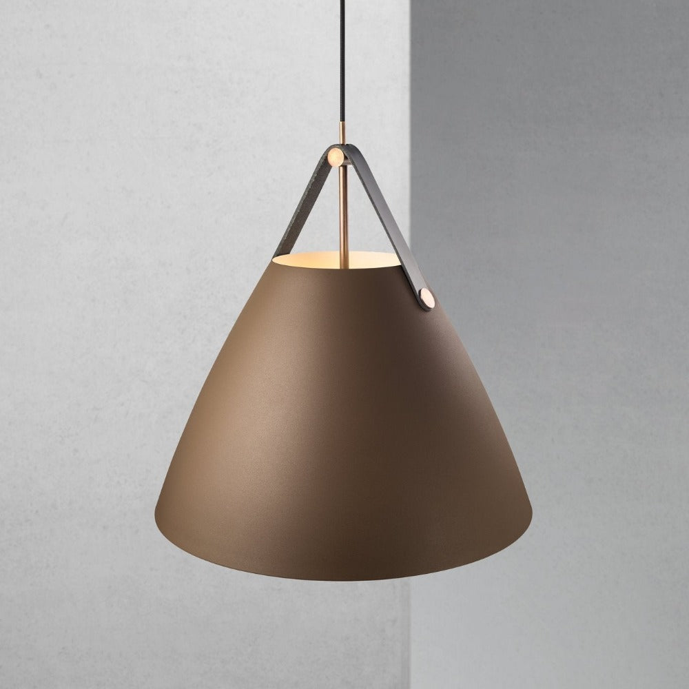 Buy Pendant Lights Australia Strap Pendant Light W480mm Beige Metal - 84353009