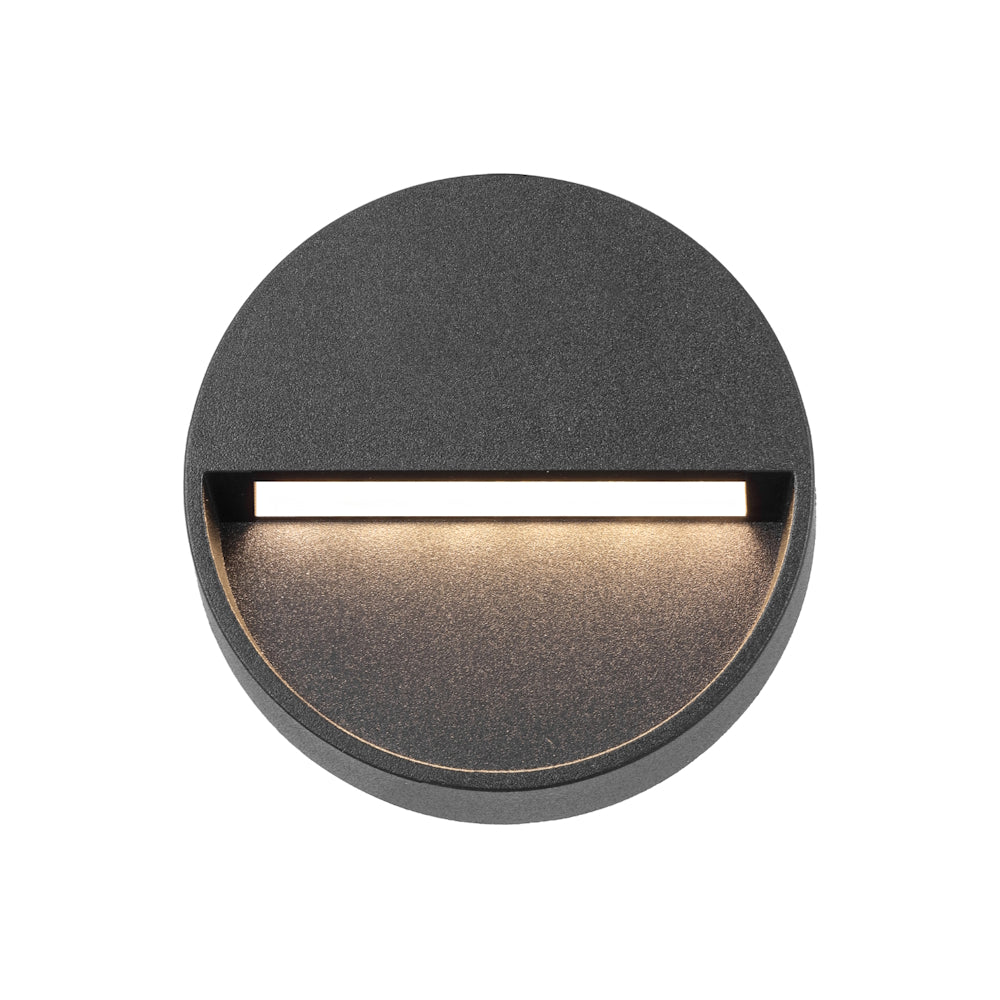 Musan LED Round Wall Light 24V 3W 3000K Black - MUSAN RD.24-BK