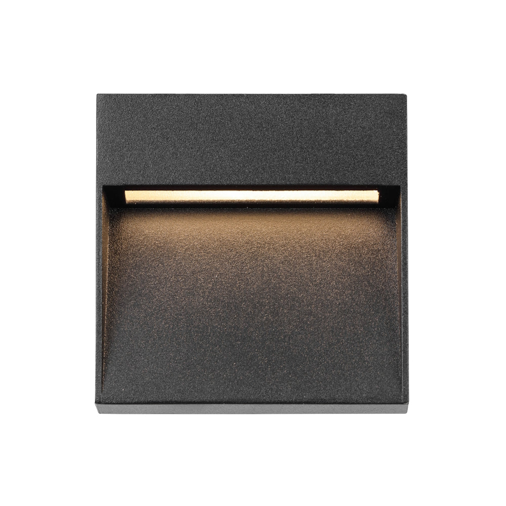 Musan LED Square Wall Light 24V 3W 3000K Black - MUSAN SQ.24-BK