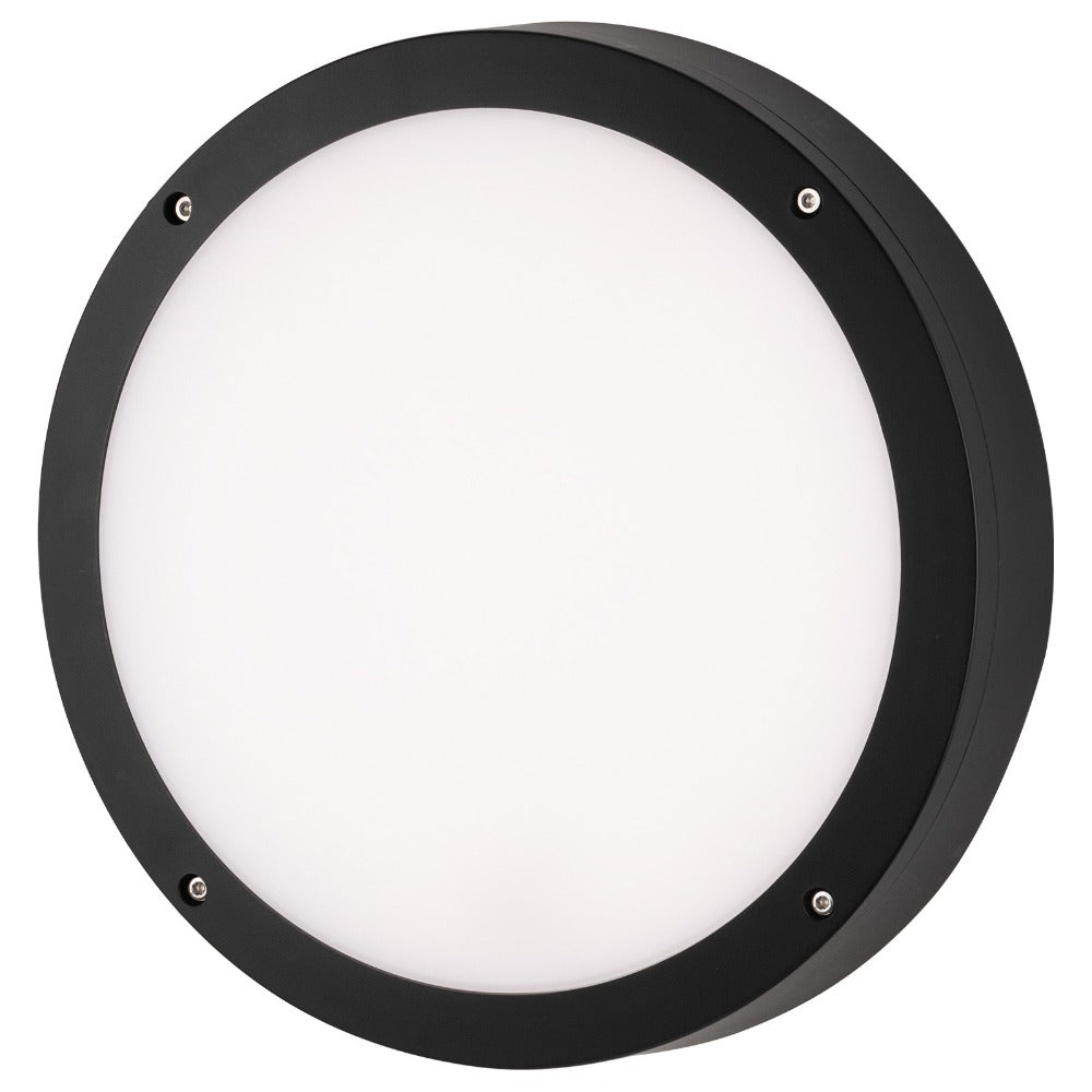 Buy Exterior Wall Lights Australia Zion II LED Exterior Wall Light 12W Black 3CCT - MXB1010CCT