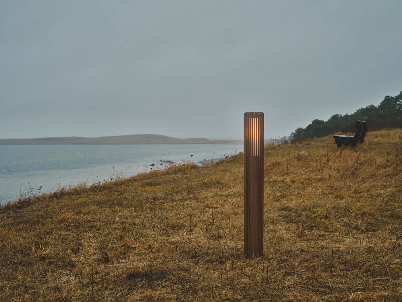 Aludra Large Aluminium Garden Light Seaside Metallic Brown - 2118038261