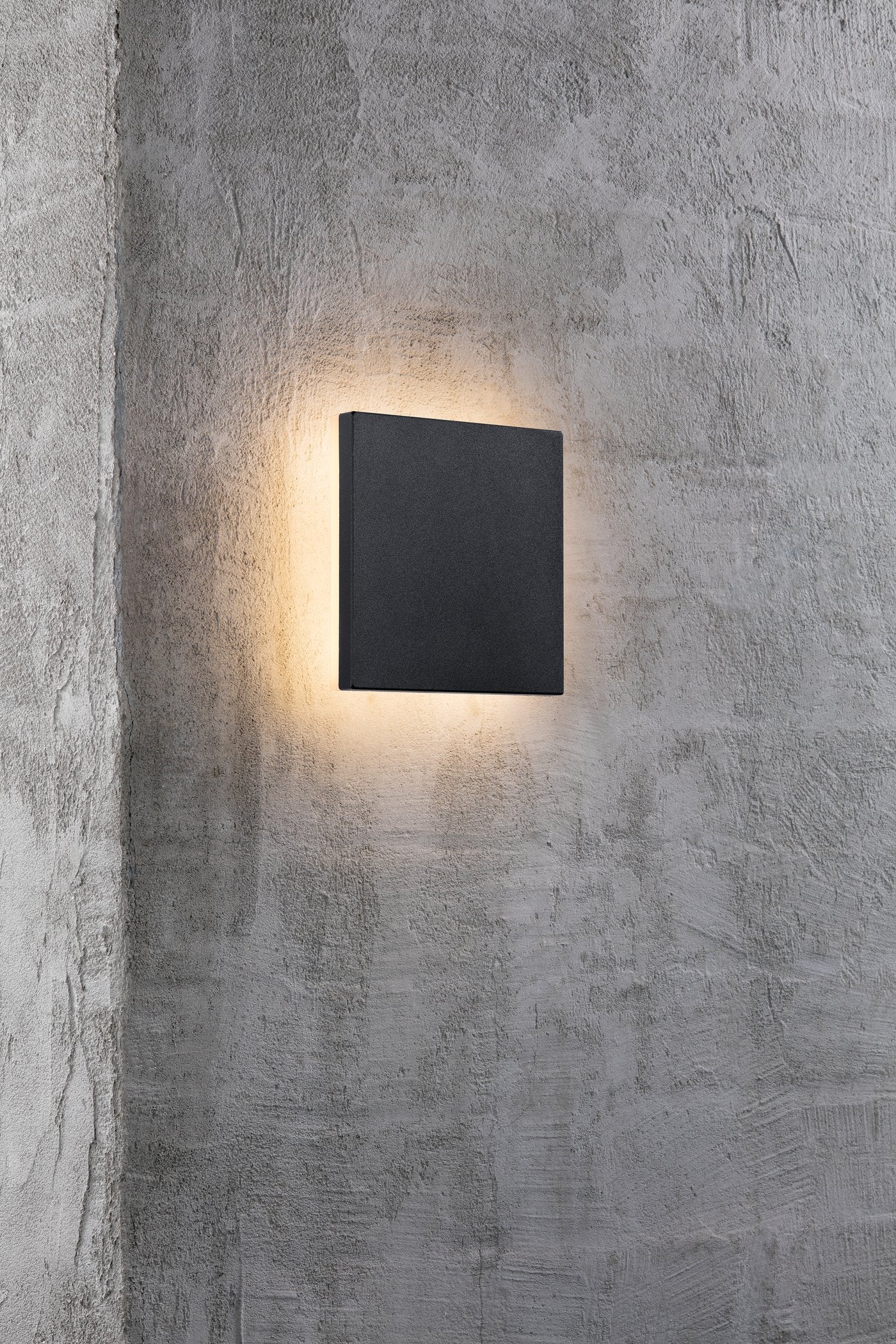 Artego Square LED Wall Light Black - 46951003