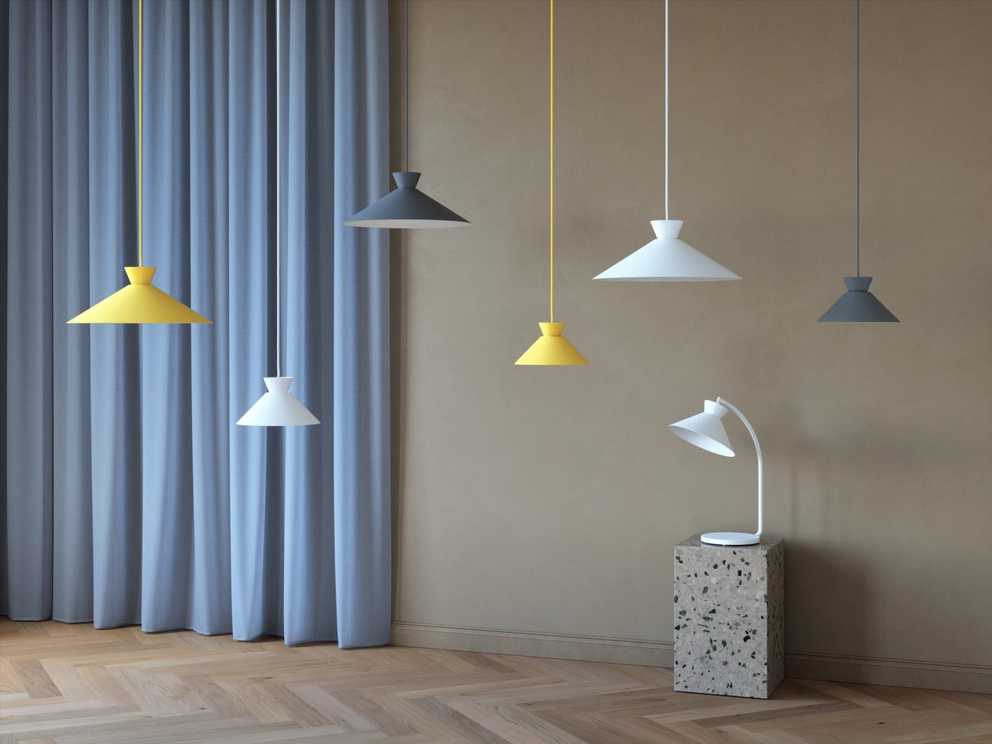 Dial 450mm Pendant Light Black - 2213353003