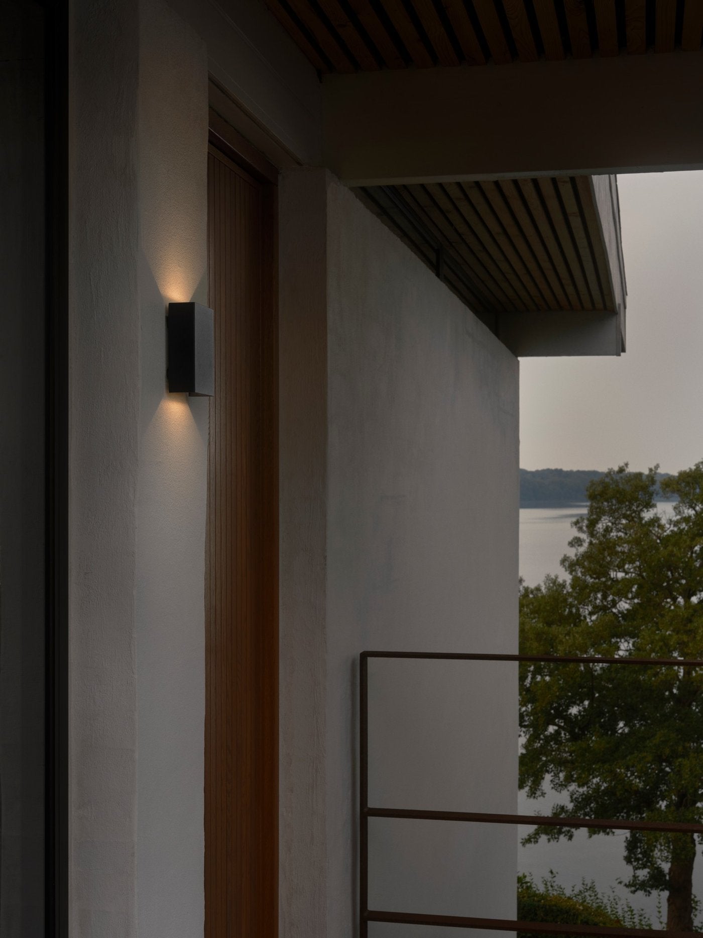 Fold 106mm Up & Down Wall Light 8W 3000K Seaside Black - 2518031203