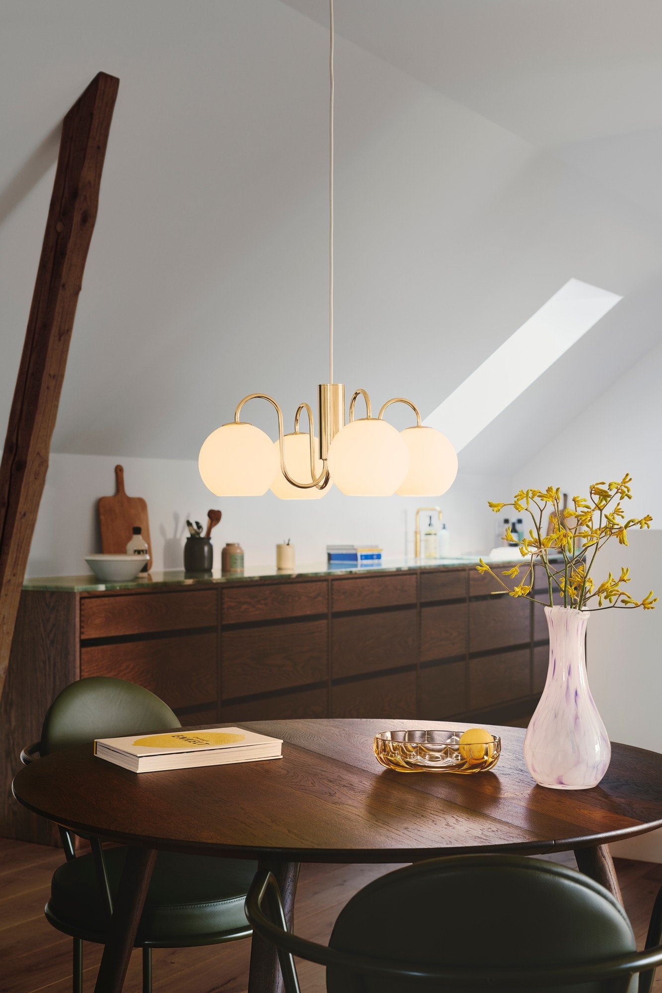 Franca 4 Light Pendant Brass - 2312543035