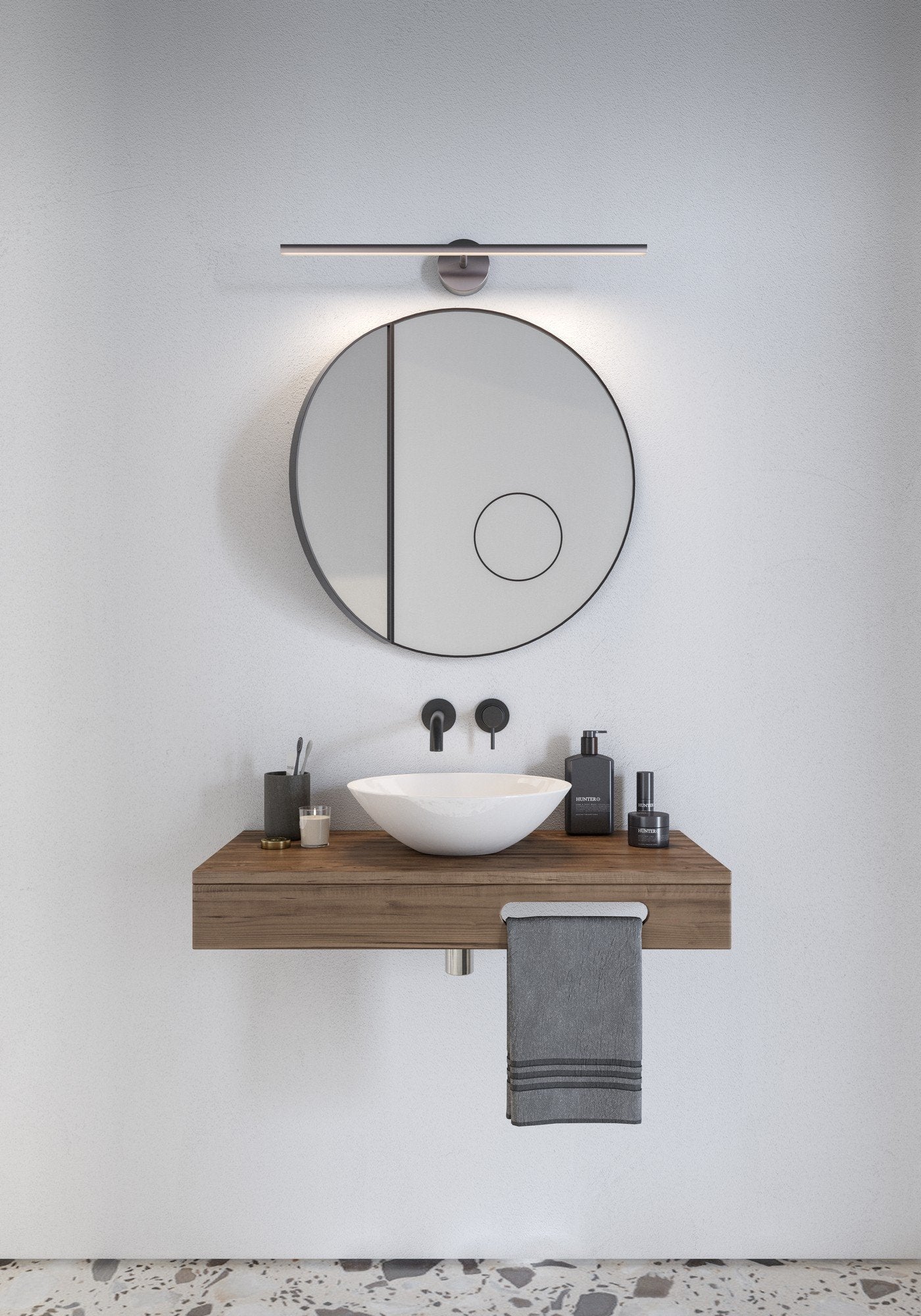 Ip Vanity Light 7.2W 3000K Brushed Steel - 2410421032