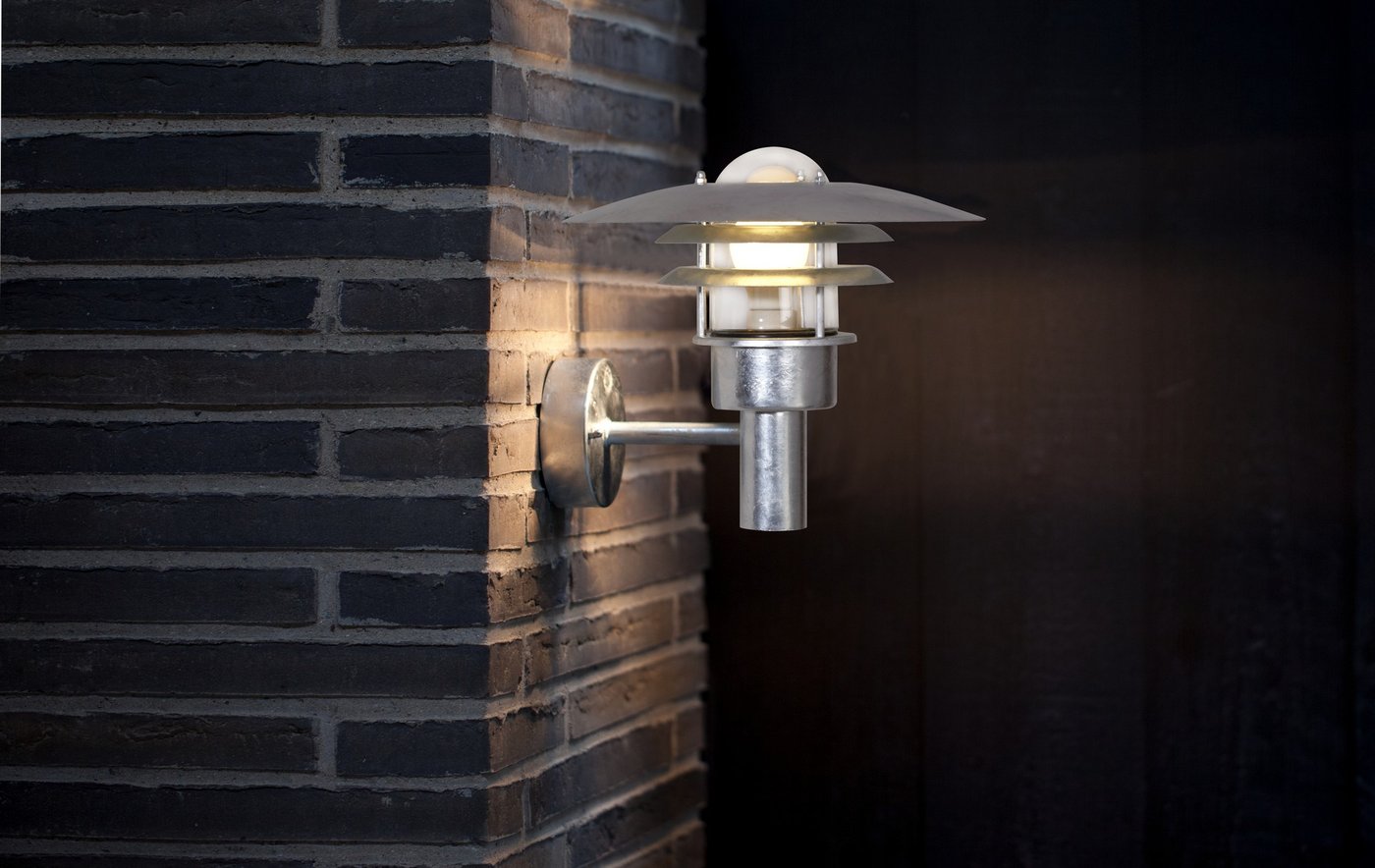 Lonstrup 320mm Exterior Wall Light Galvanized - 71411031