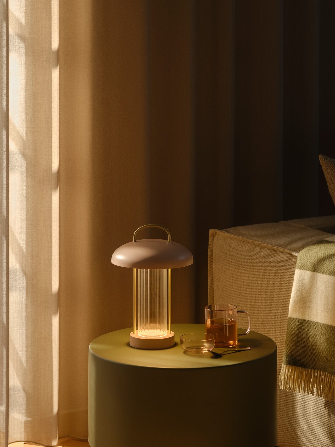 Mirano LED Portable Table Lamp 3W 3000K Dusty Rose - 2512505057