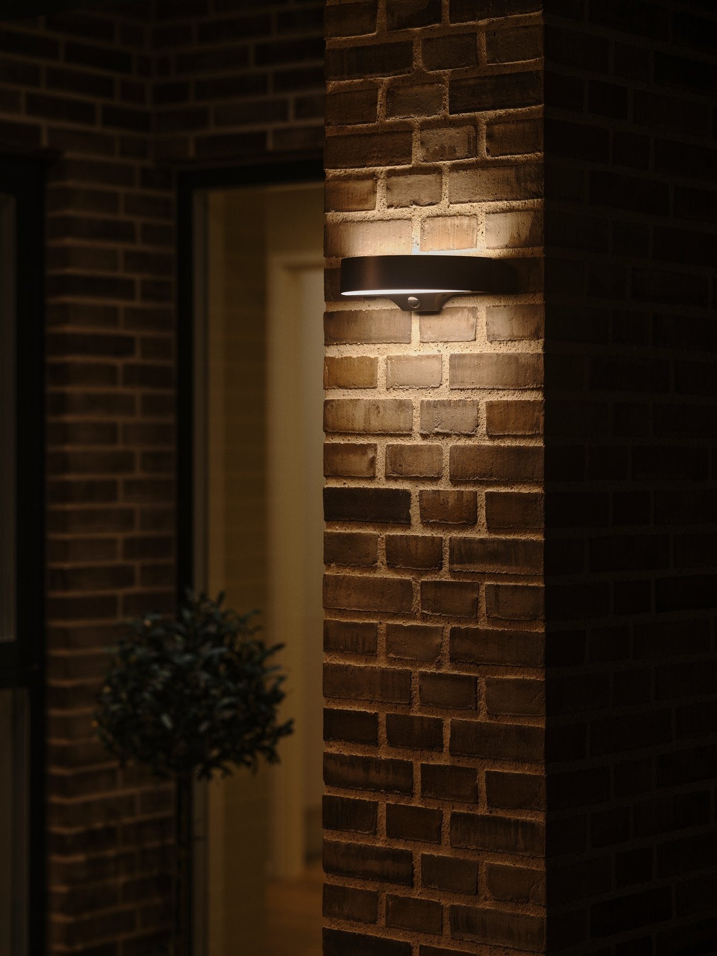 Monay Round Solar Wall light 5W 3000K Black - 2518351003