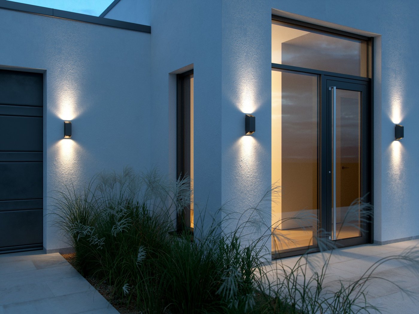 Nico Square Up & Down Wall Light Black - 2218221003