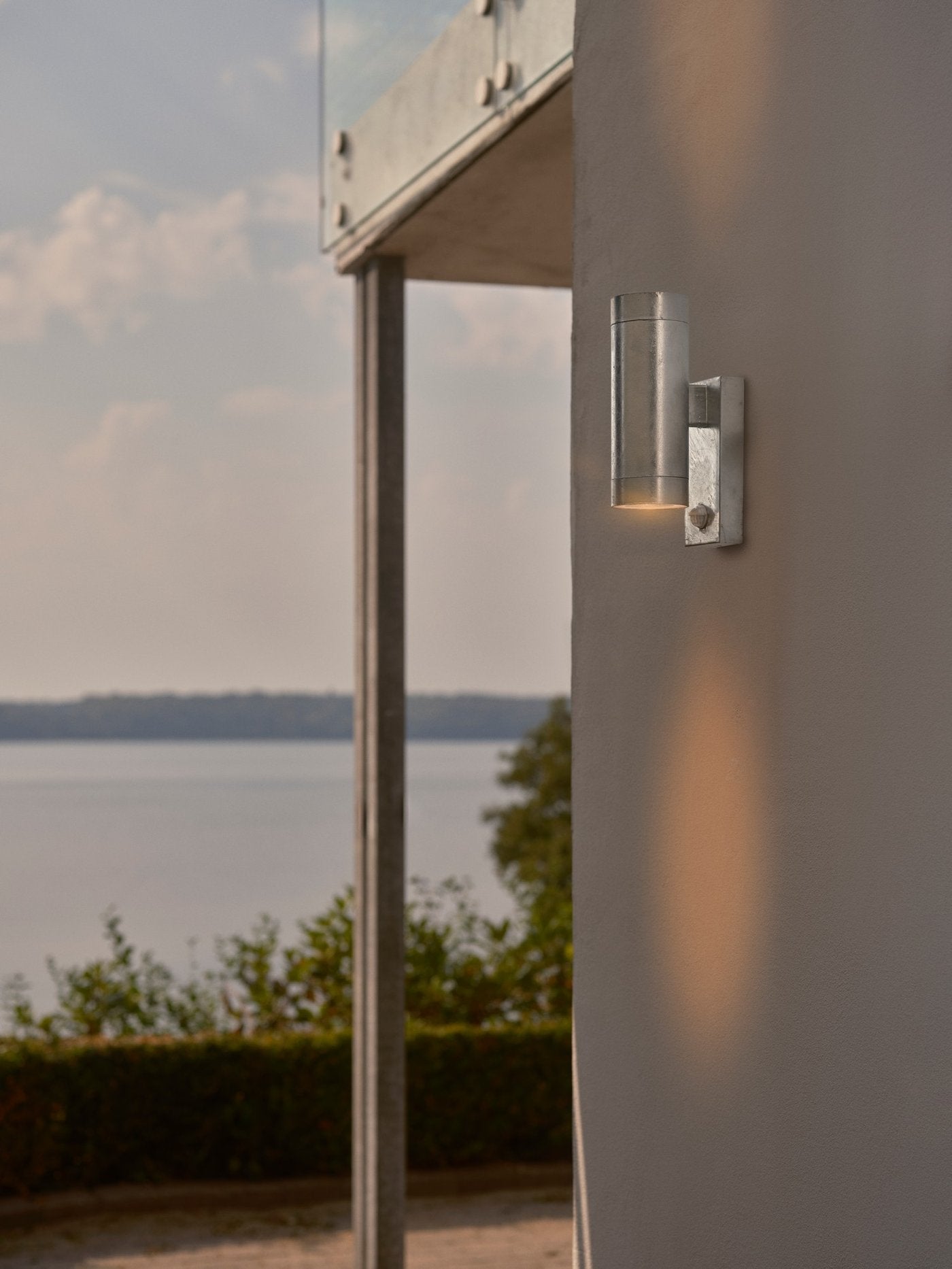 Tin Maxi Double Sensor Up & Down Wall Light Galvanized - 21519131