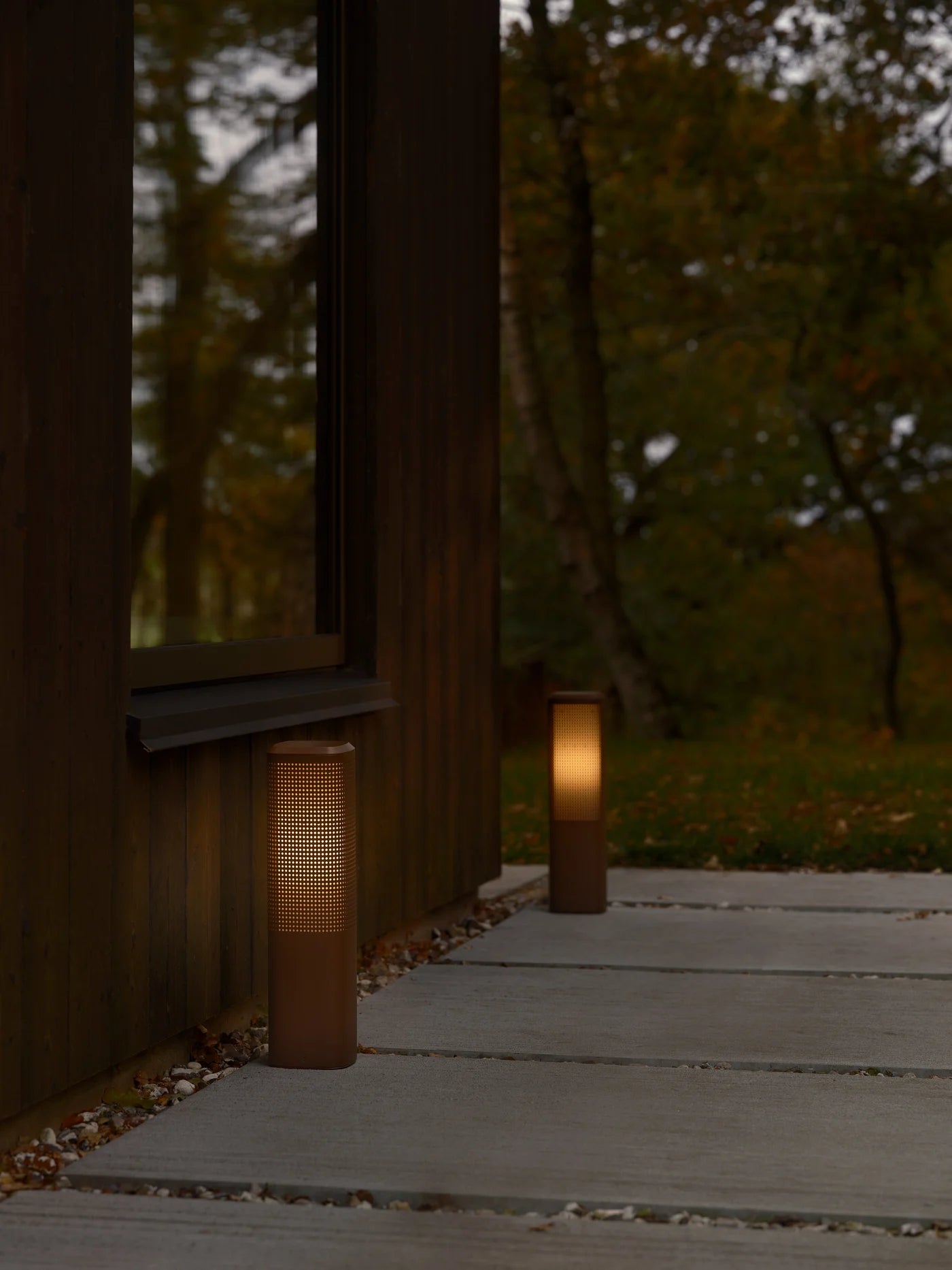 Sidara 450mm Bollard Light Seaside Brown Metallic - 2618448218